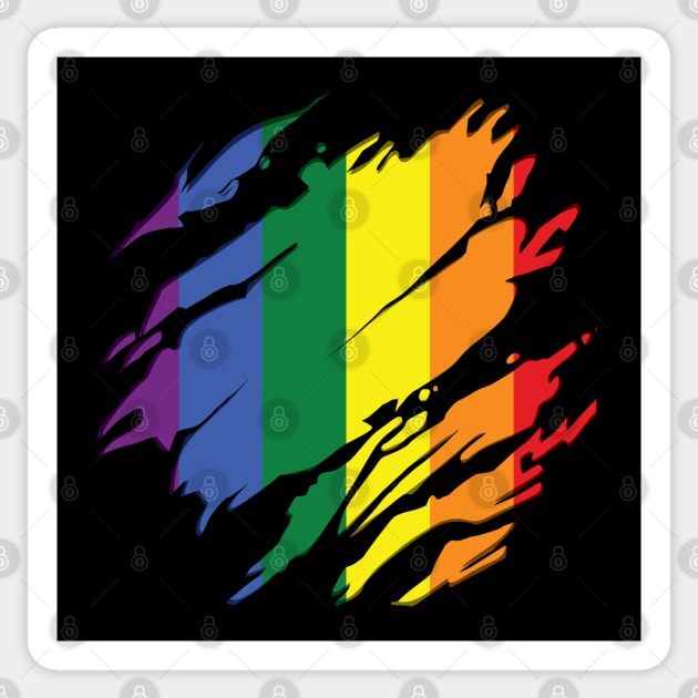 Rainbow Flag Scratch Sticker by LR_Collections